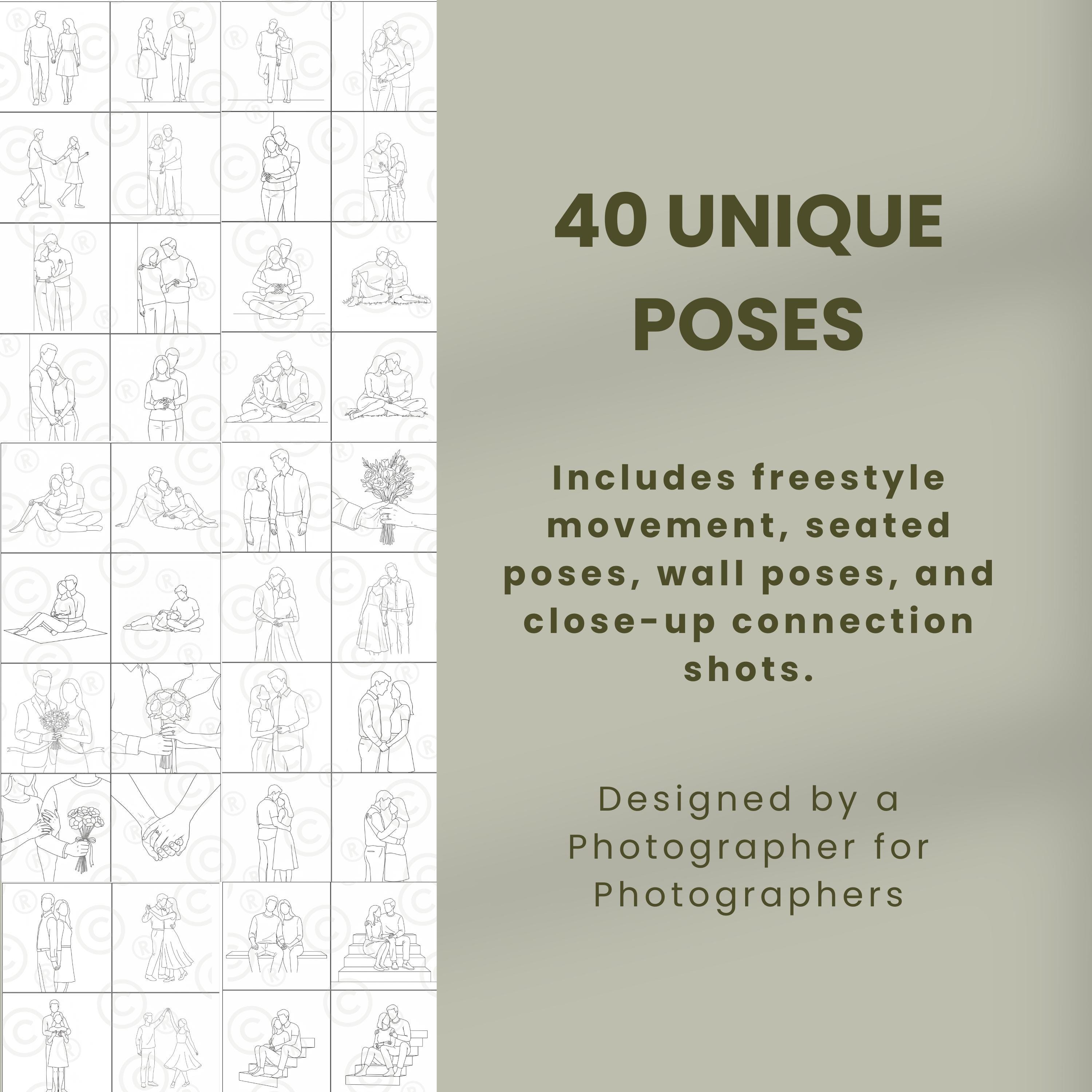 Printable Photography Posing Cards Couples Posing Guide Engagement ...