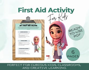 First Aid Kit for Kids – Role-Play Activities, Preschool Learning PDF | Digital Download