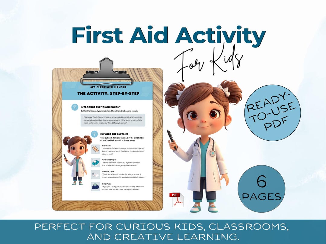 Kids First Aid Activity Pack – Role-play Activities, Preschool Learning ...