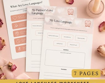 Love Language Worksheet: Couples Relationship Exercise (Digital PDF)