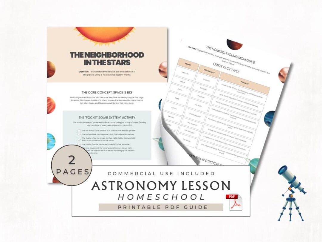 Solar System Scope Worksheet Solar System Printable Activity - Homeschool Science Worksheet ...