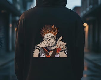 Sukuna Embroidered Back Design for Jacket or Vest and cosplay