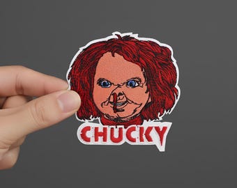 Chucky Patch, Embroidered Iron-On Horror Movie Applique