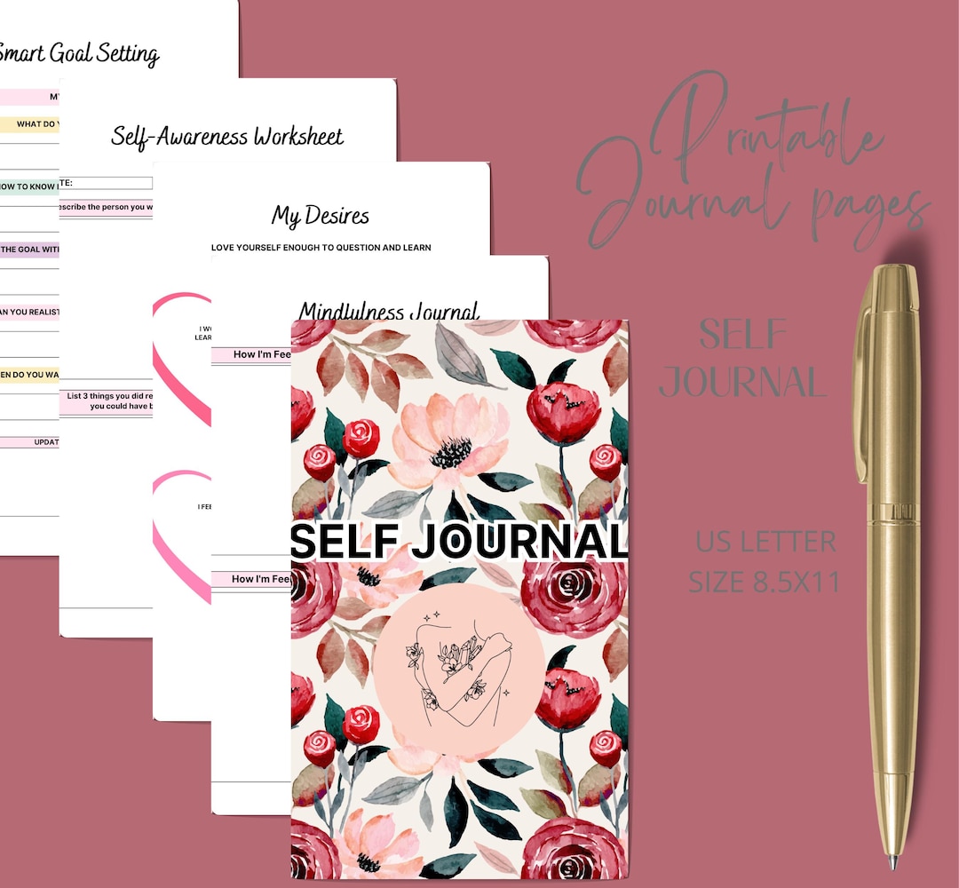 Self Care Journal Printable Self Awareness Worksheet Mindfulness ...