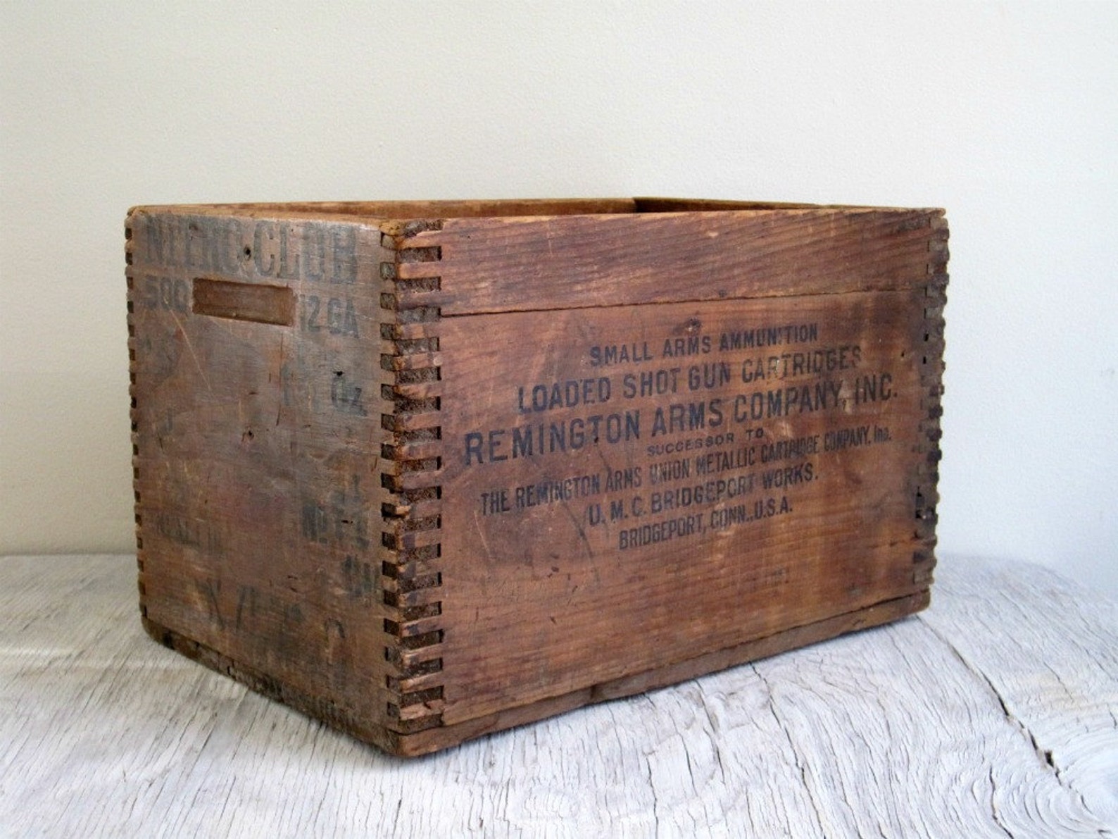 Vintage Wood Box Remington Ammo Wood Crate Industrial Etsy
