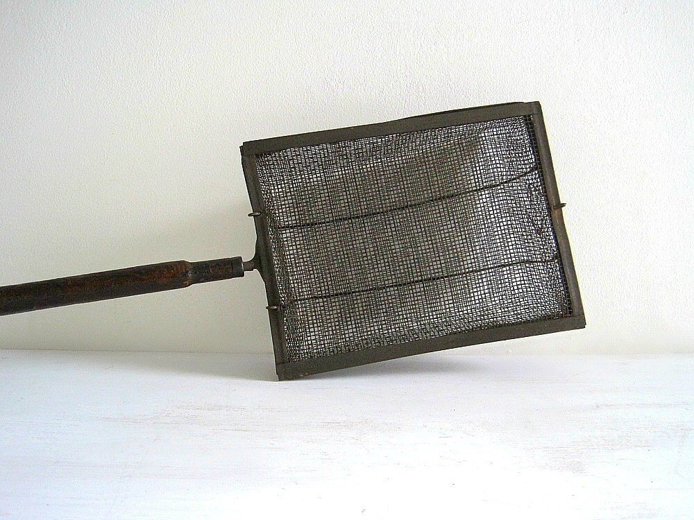 Antique Popcorn Popper Rustic Farmhouse Primitive Etsy