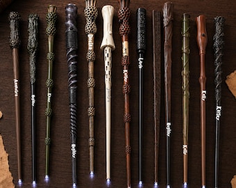 Personalized LED Magic Wand, Custom Wizard  Wand with Name, Cosplay Wand, Birthday Gift
