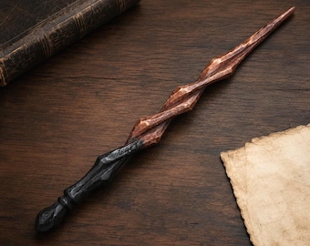 Handmade Wood Magic Wand, Custom Name Wand, Wizard Wand, Birthday Gift