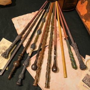 Personalized Wizard Wand: Resin & Metal, Custom Engraved Name