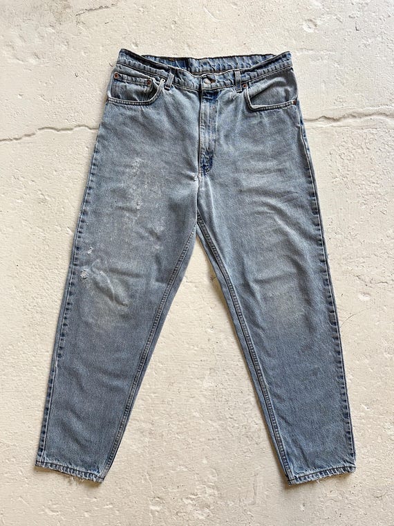 Vintage 90s Levi's 550 Jeans Size 34 X 30 Distressed Relaxed