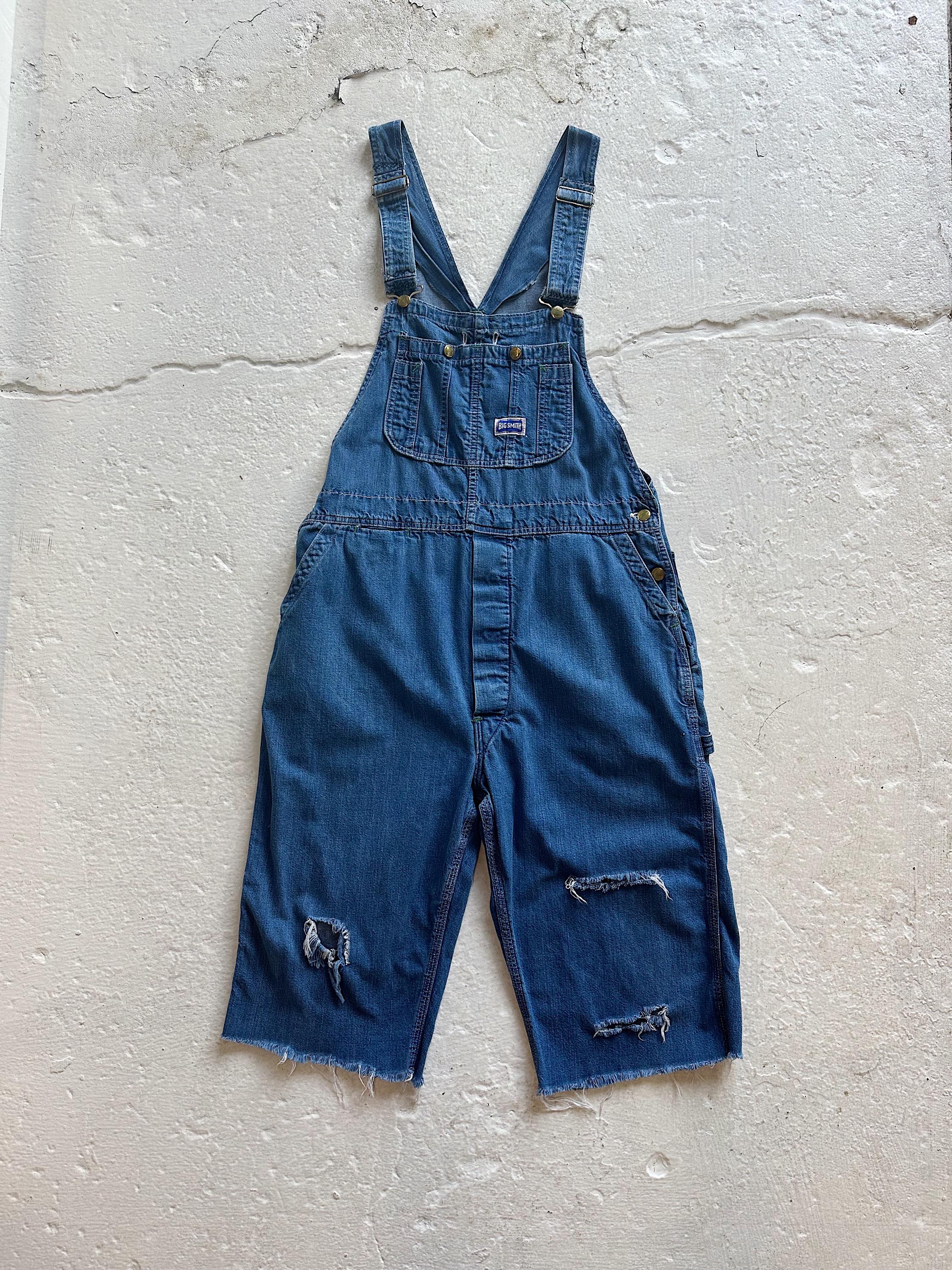 ジャケット・アウター 70's BIG SMITH Vintage Coveralls Union Made Big Smith Coveralls Distressed Repairs S M Size