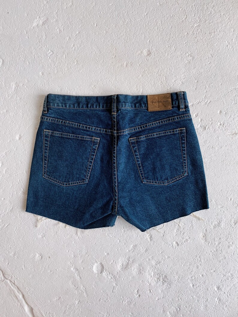 Y2K Calvin Klein Cutoffs Size 31 32 Dark Wash Denim - Etsy UK