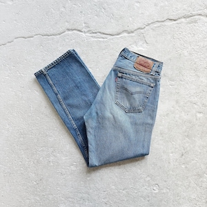 Vintage 90s Levi’s 501 Jeans Size 32 x 29 Mens Fade Straight Leg Levis Button Fly Medium Light Wash