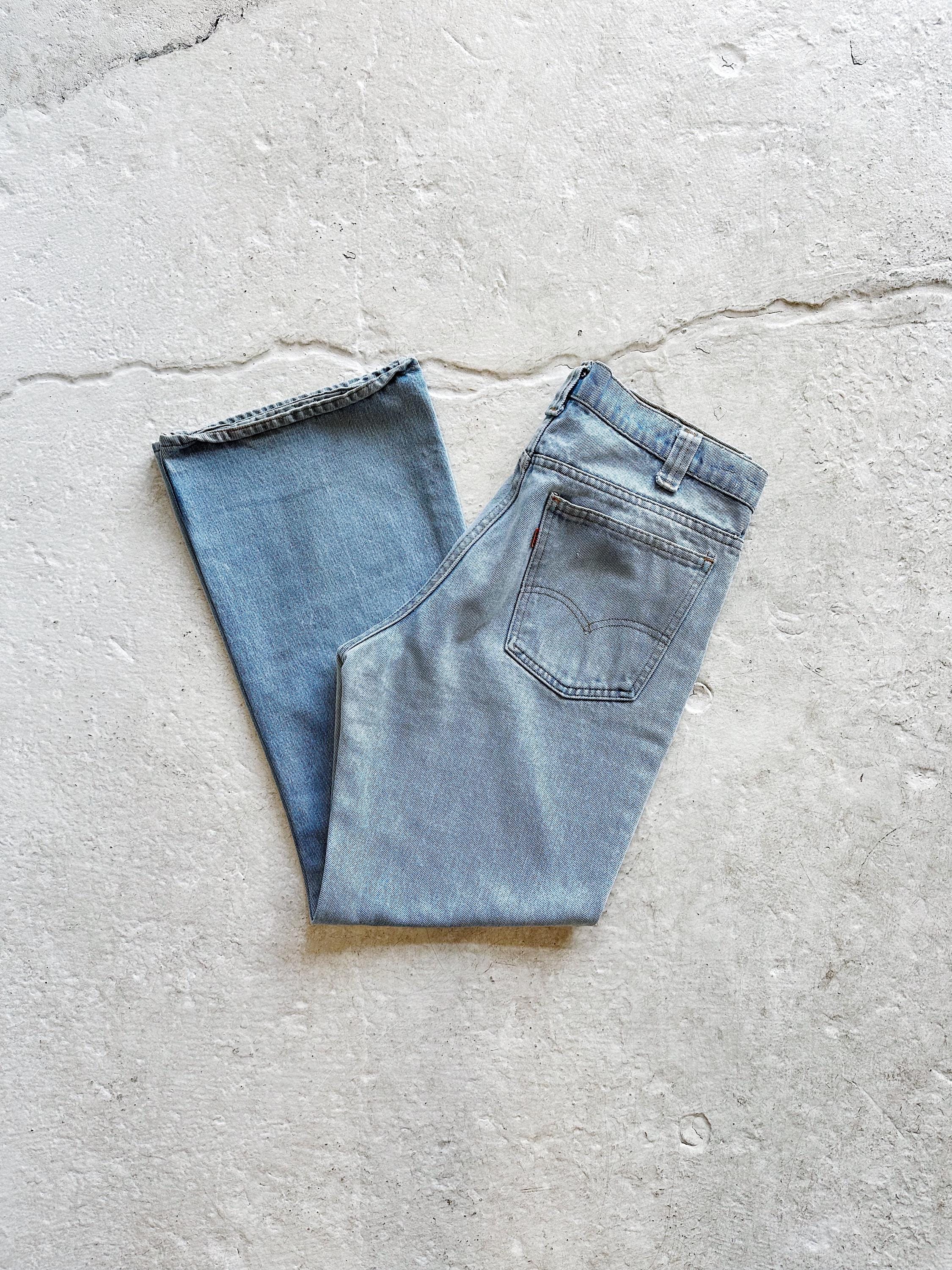 70s USA製LEVI’S646 W34Ｌ32 42talon vintage WL01468 VINTAGE 1980s *LEE* 200-0147 USA STRAIGHT LEG JEANS