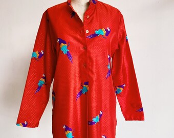 Vintage Madeleine Parrot Blouse main image 0