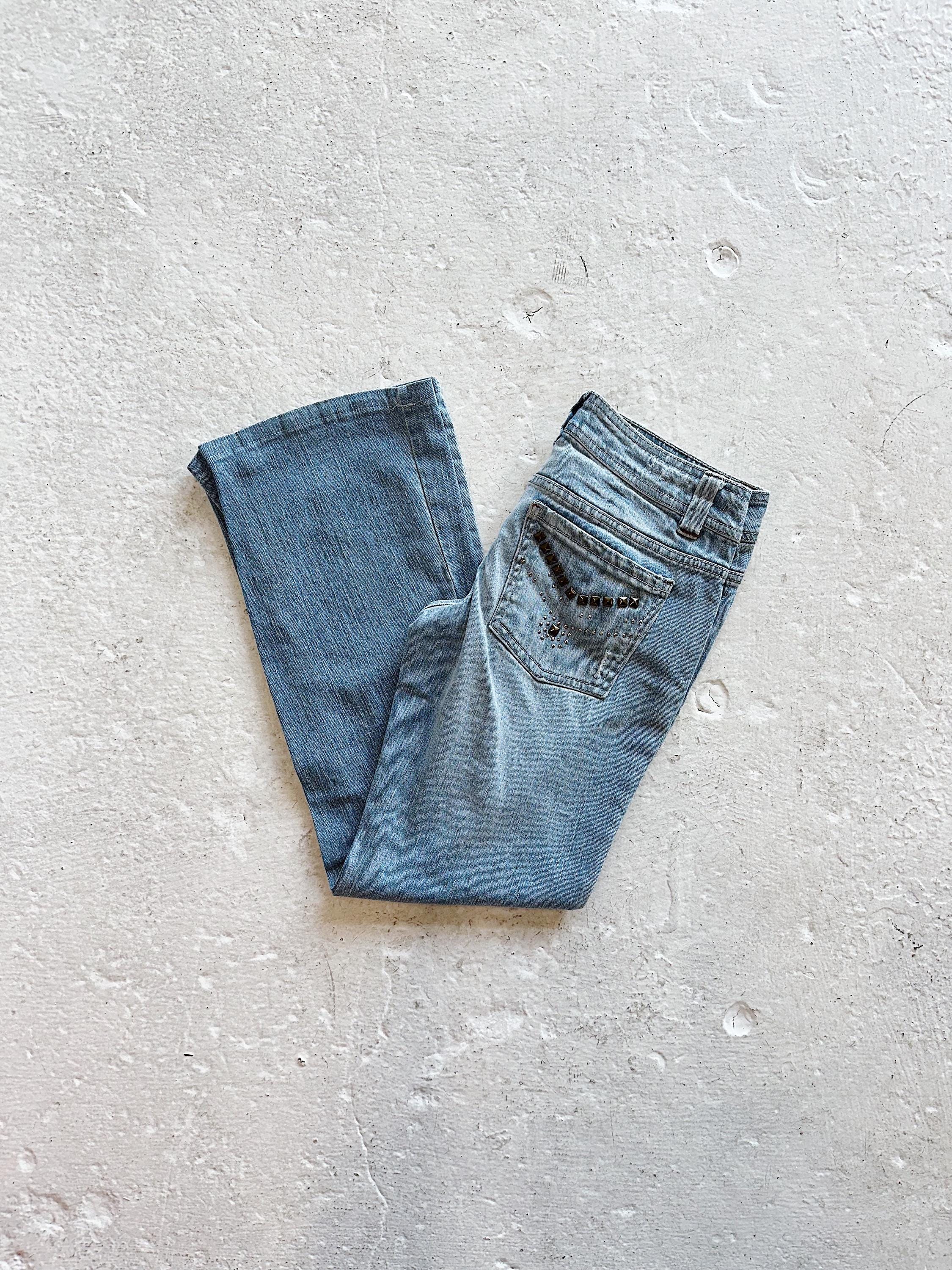 Y2k Low Rise Flare Jeans - Etsy