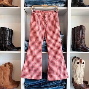 70s Check Pants - Etsy