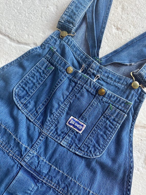 【Montana】【Vintage】Big smith オーバーオール Vintage Big Smith Denim Overalls Size M Mens Womens Cropped