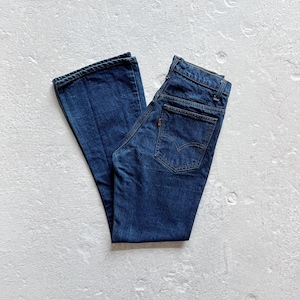 Vintage 60s 70s RARE Levis 646 Bell Bottom Jeans Size 25 Orange Tab High Rise Cotton Denim Bells Bellbottoms