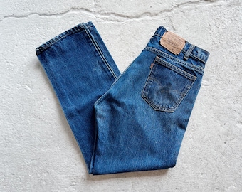 Vintage 70s 80s Levis 646 0217 Orange Tab W33 L32, Levis Bell