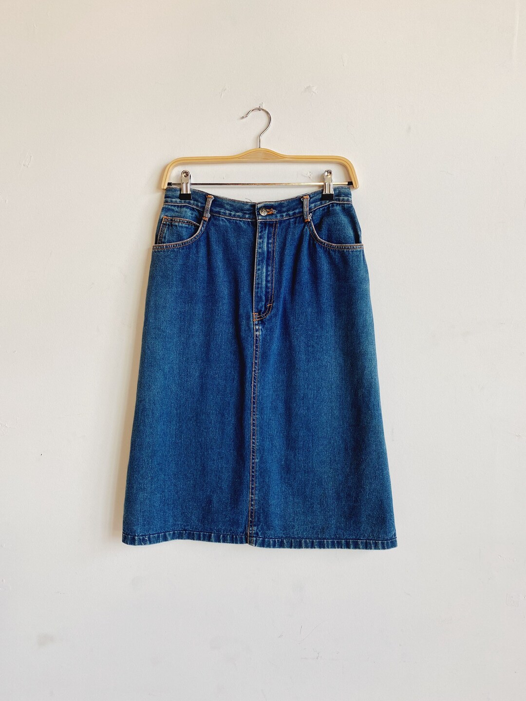 70s 80s Gitano Denim A-line Skirt Size 27 - Etsy