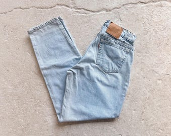 ろ*ん様 90’s Levis 560 LOOSE FIT STRAIGHT L Vintage Levis 560 Loose Fit Straight Leg Sz 31 Light Blue 90s