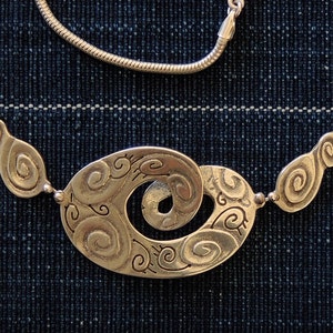 Salish Sea Necklace sterling silver infinity statement necklace image 1