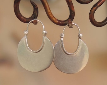 X-Large Crescent Moon Earrings