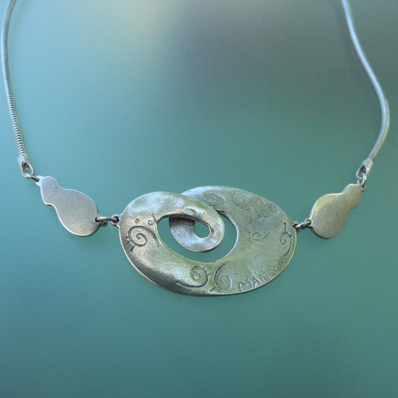 Salish Sea Necklace sterling silver infinity statement necklace image 6