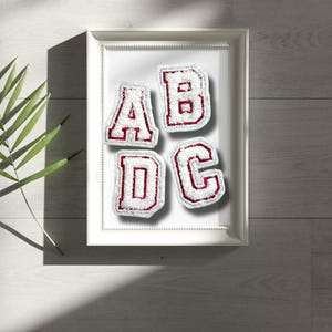Varsity Chenille Letter Patches – Custom Iron-On Alphabet Appliques