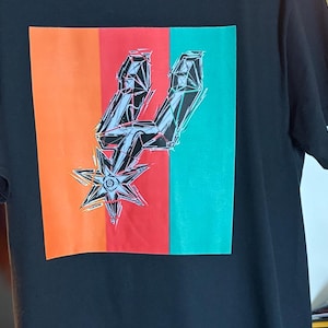 San Antonio Spurs Retro Basketball T-Shirt