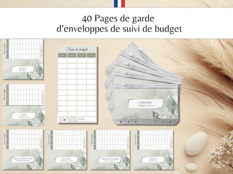 40 Printable PDF Budget Envelope Cover Pages for Monthly Budget ...