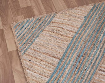 Handmade Jute Rug, Jute Braided Rug, Natural Rug, Bohemian Rug, Jute Area Rug, Jute Woven Rug , Large Area Rug, Eco Friendly Rug