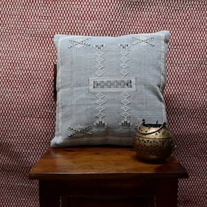 Oreiller Sabra tissé à la main - Oreiller kilim marocain | Coussin décoratif bohème vintage à motifs pour canapé et cadeau déco pour elle et lui