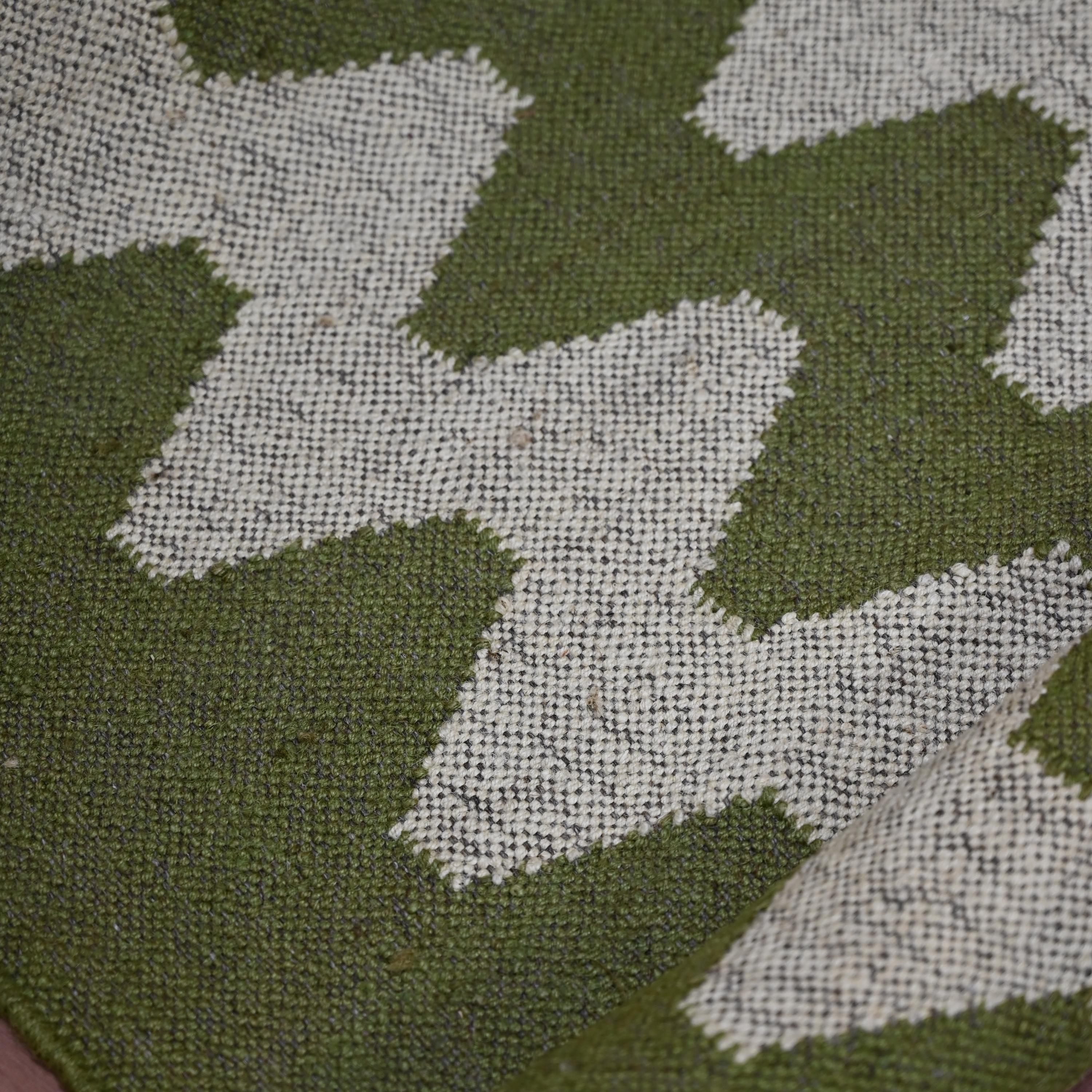 Earthy Green Rug Runner Handwoven Kilim Runner Rug - Vintage Wool Rustic Hallway Earthy Green ...