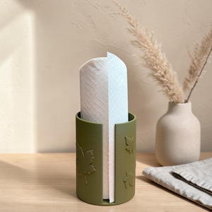 Modern Paper Towel Holder STL | Maple Leaf Design | 3D Print File | STL & 3MF | Digital Download