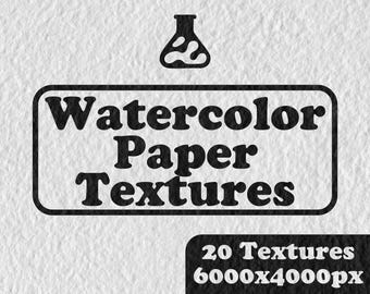 Watercolor Paper Textures | 20 High-Resolution Paper Backgrounds JPG