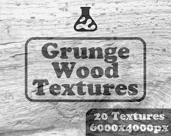 Grunge Wood Textures Pack: High-Resolution Black & White Backgrounds (6000x4000px)