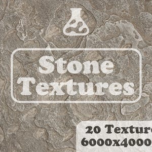 Stone Textures Pack: 20 High-Res Rock Backgrounds (6000x4000px JPGs)