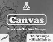 Procreate Canvas Texture Stamps: Vintage Comic & Retro Illustration