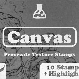 Procreate Canvas Texture Stamps: Vintage Comic & Retro Illustration