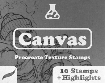 Procreate Canvas Texture Stamps: Vintage Comic & Retro Illustration