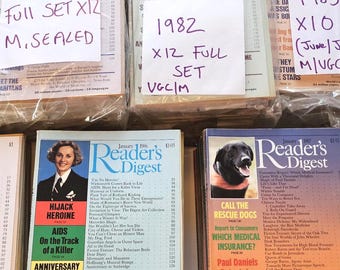 Riviste Reader's Digest 1980-1989 - Cofanetti - Condizioni eccellenti