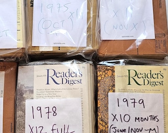 Readers Digest Magazines 1973-1979 - Bundles