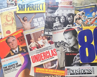 Sunday Times Magazines Vintage 1989! Lot 2