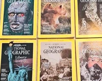 Oltre 200 in magazzino! Riviste Nat Geo anni '80