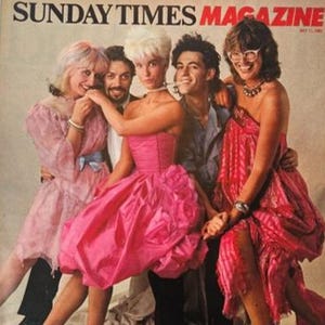 paula yates red wedding dress Paula Yates on her wedding day courtesy of Nicky Clarke