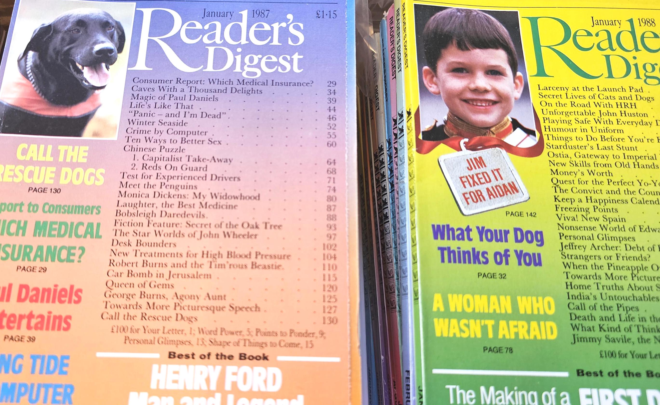 Reader's Digest Magazines 1980- 1989 -bundles-excellent Condition ...