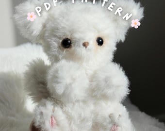 ☆送料無料☆あみぐるみフェネックギツネ ちびフェネックギツネのパンケーキかぎ針編みパターン/あみぐるみ