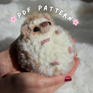 Patrón PDF de erizo de peluche de ganchillo / Tutorial de erizo amigurumi de peluche